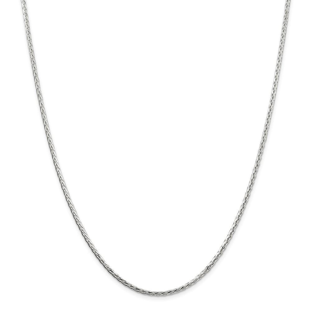 Silver Polished D.C 2.50-mm Solid Spiga Chain