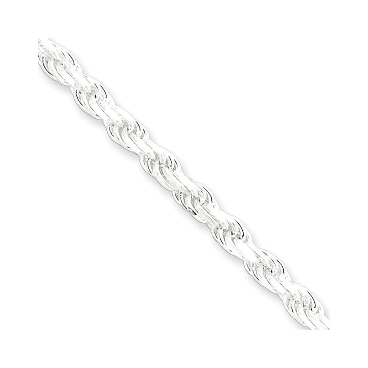 Silver Polished D.C 3.50-mm Solid Rope Chain