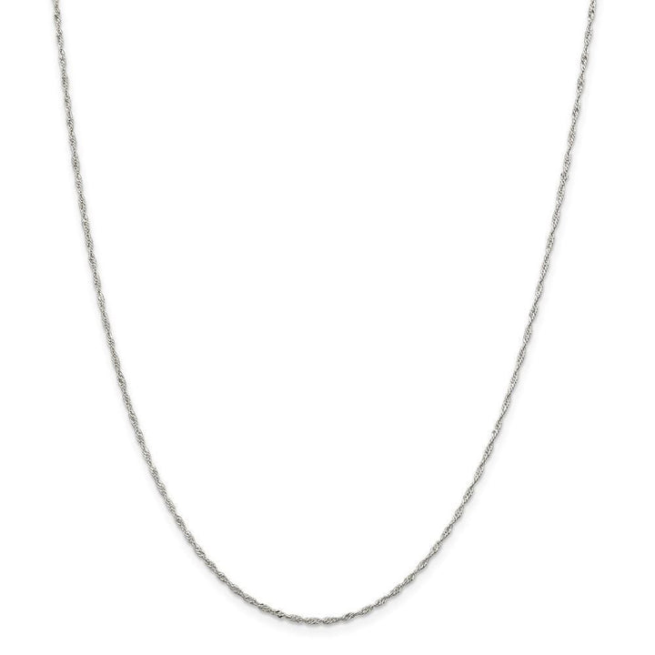 Silver Polished Twisted 1.40mm Singapore Chain