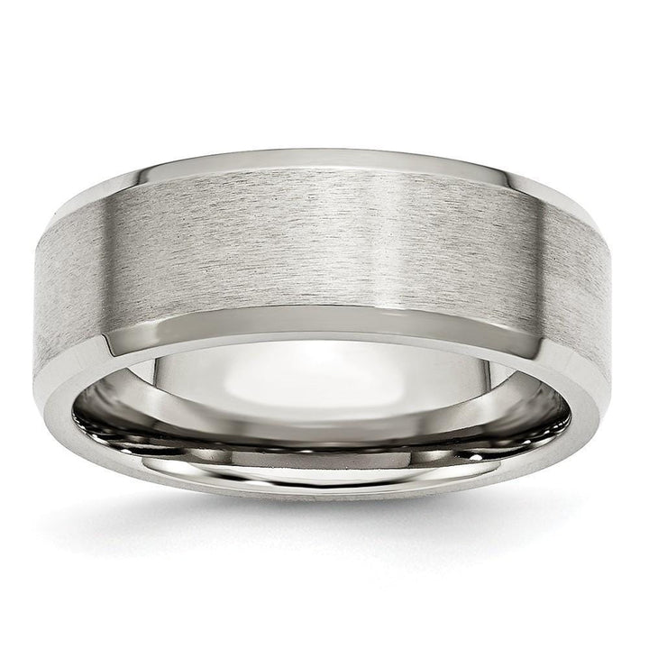 Stainless Steel Beveled Edge Brushed Polished Band