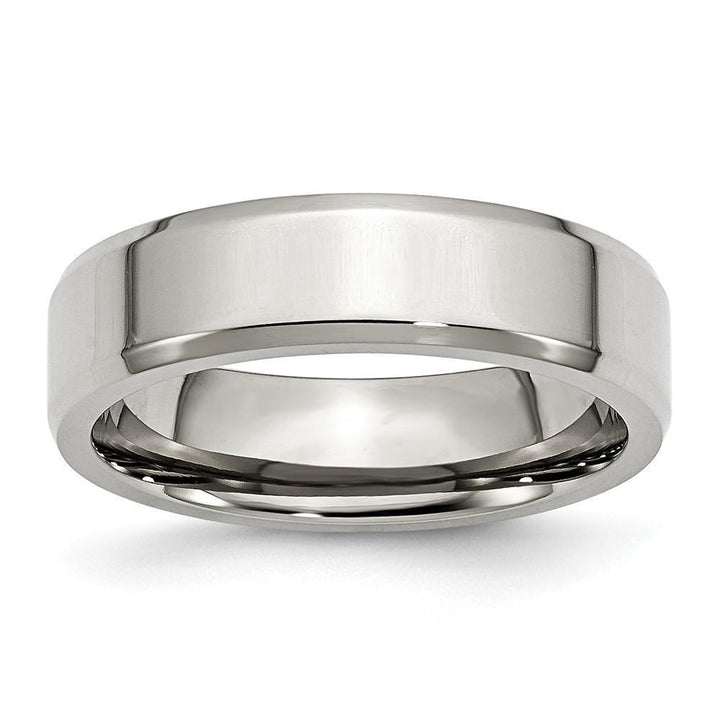 Stainless Steel Beveled Edge Polished Band