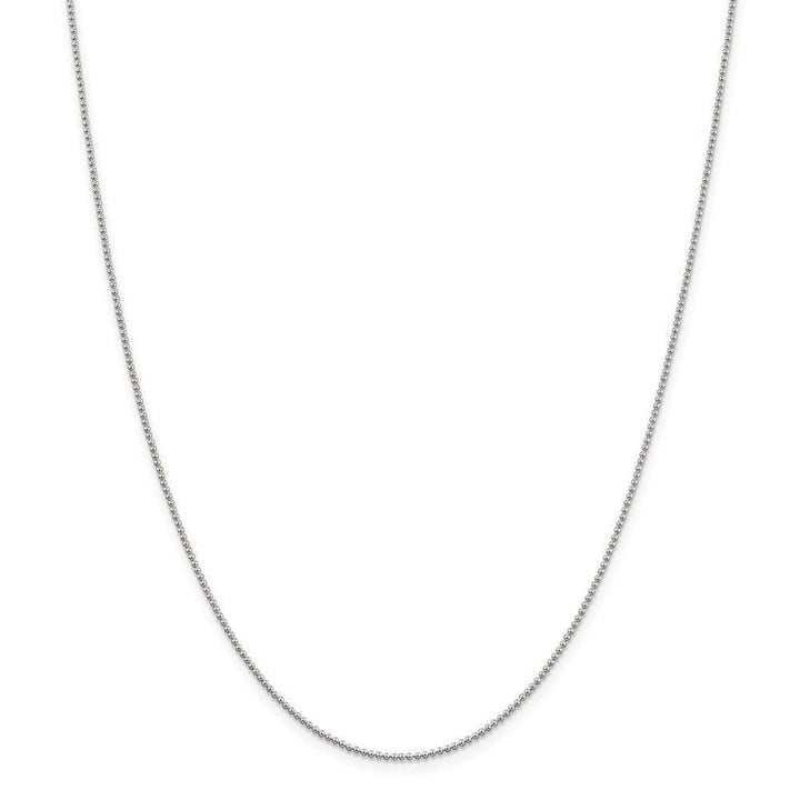 Sterling Silver Beaded Chain 1.25MM