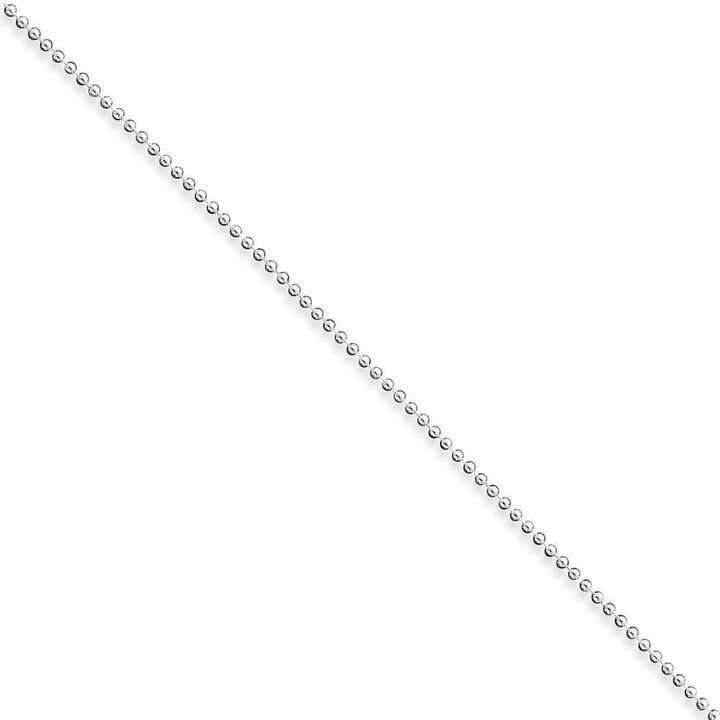 Sterling Silver Beaded Chain 1.5MM