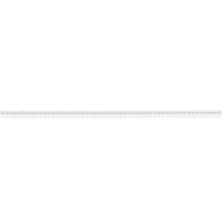 925 Sterling Silver Beaded Chain 1MM Thickness