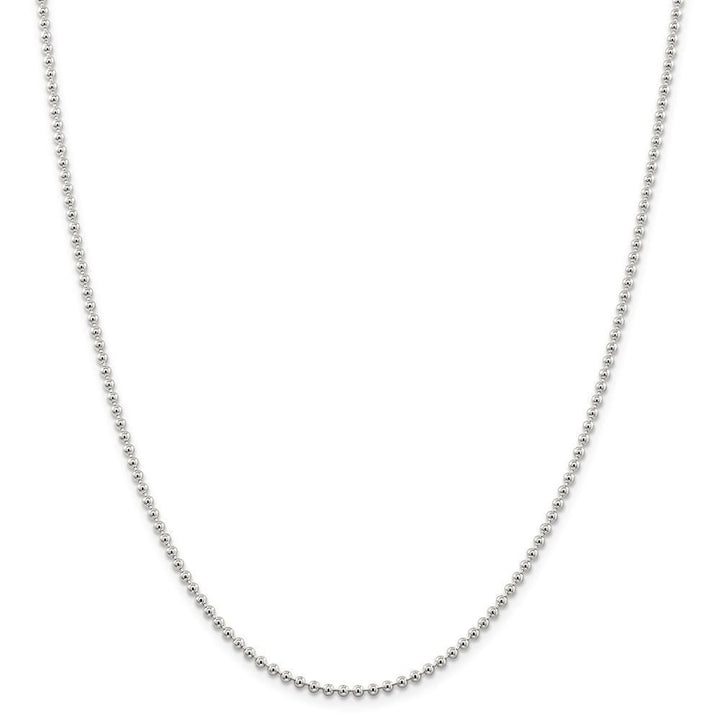 Sterling Silver Beaded Chain 2.35MM