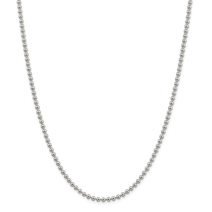 Sterling Silver Beaded Chain 3MM