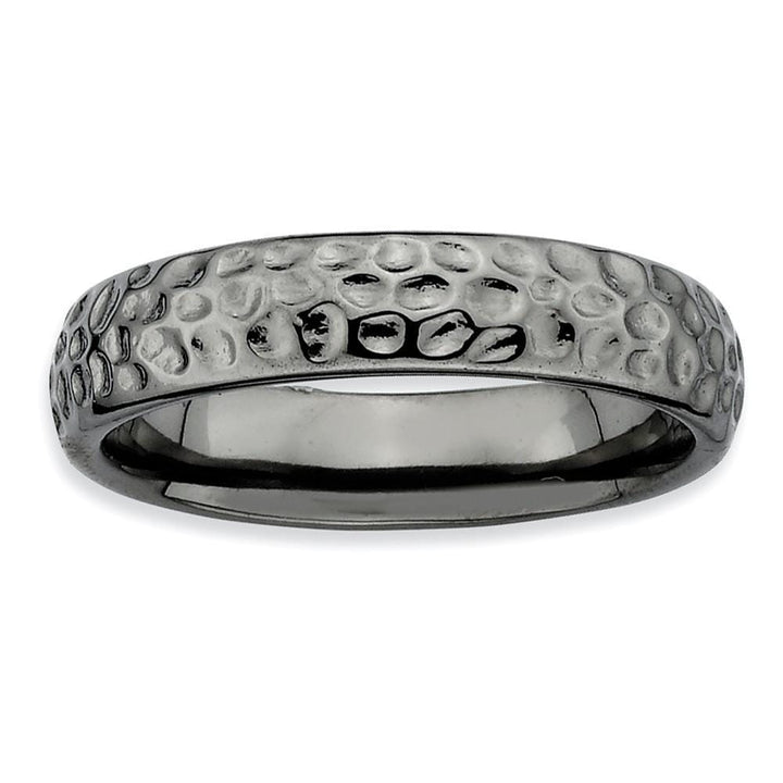 Sterling Silver Black-Plated Ring