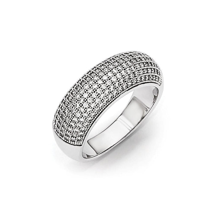 Sterling Silver Cubic Zirconia Polished Ring