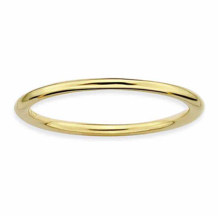 Sterling Silver Gold-Plated Polished Ring