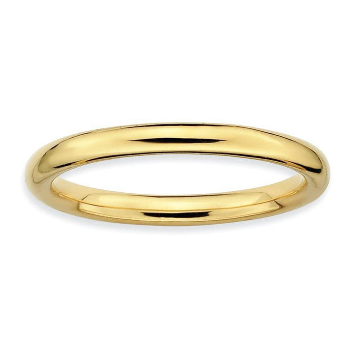 Sterling Silver Gold-Plated Polished Ring
