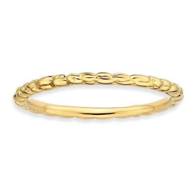 Sterling Silver Gold-Plated Twisted Ring at $ 19.62 only from Jewelryshopping.com