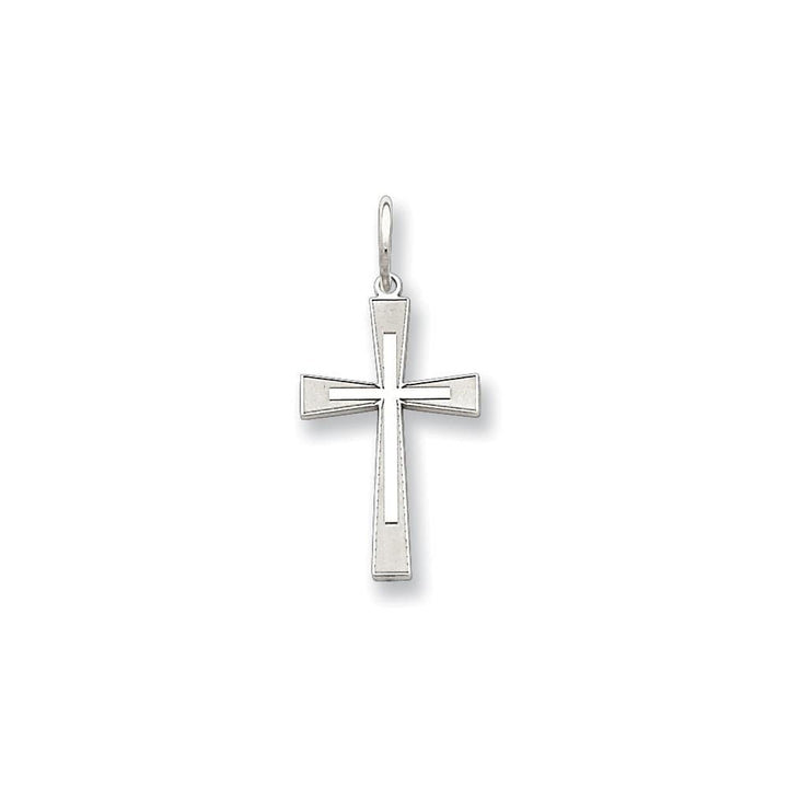 Sterling Silver Laser Designed Cross Pendant
