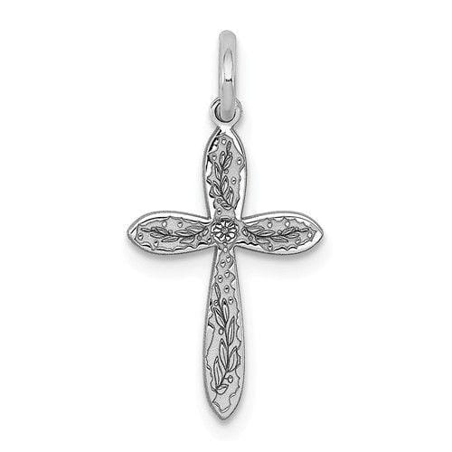 Sterling Silver Laser Designed Cross Pendant