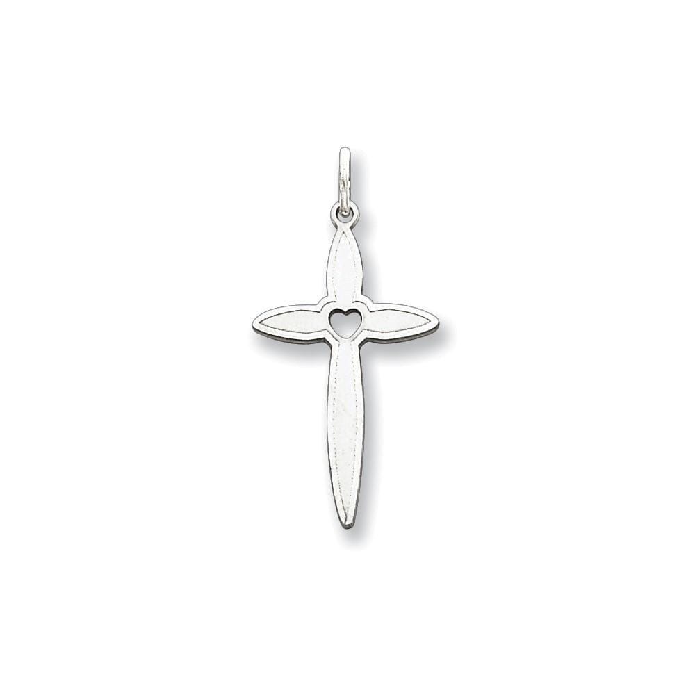 Sterling Silver Laser Designed Cross Pendant