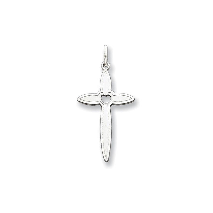 Sterling Silver Laser Designed Cross Pendant