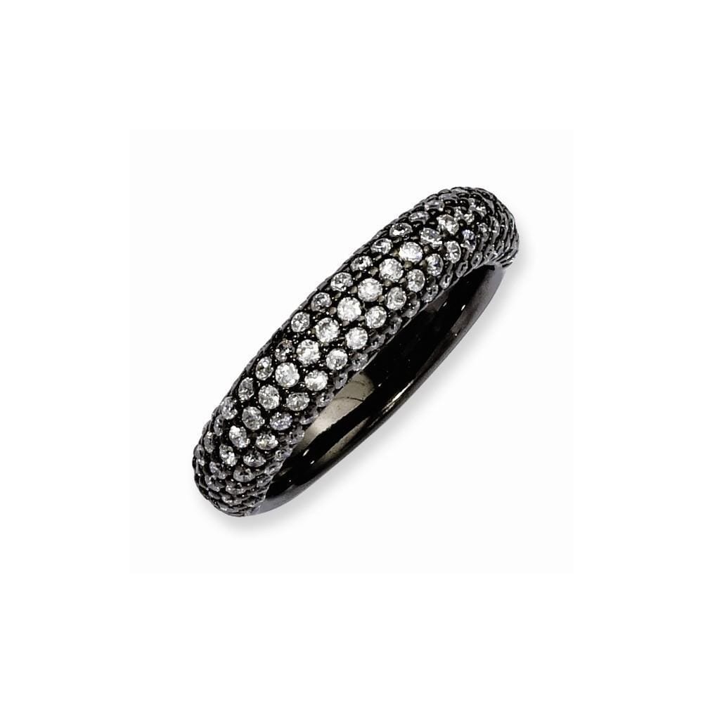 Sterling Silver Pave 113 Stone CZ Ring