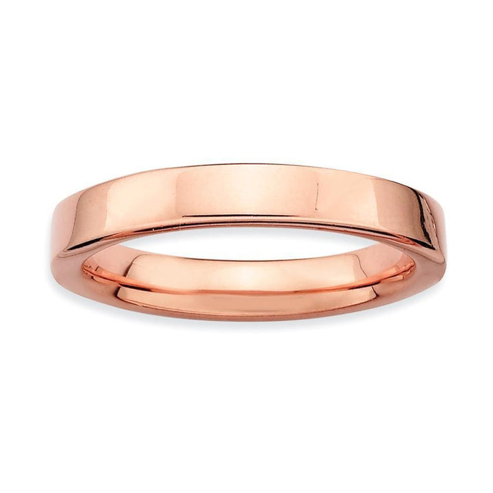 Sterling Silver Pink-Plated Ring