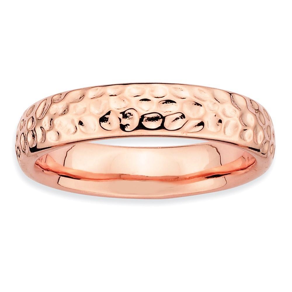Sterling Silver Pink-Plated Ring