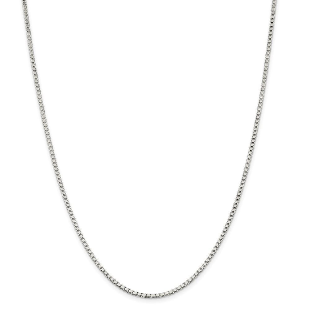 Sterling Silver Polish 2.00-mm Solid Box Chain