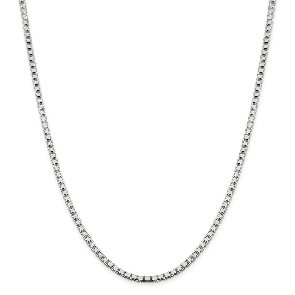 Sterling Silver Polish 3.25-mm Solid Box Chain
