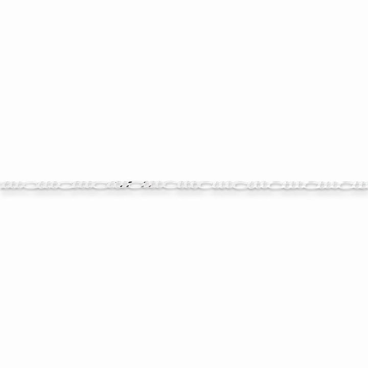 Sterling Silver Polished 1.5-mm Figaro Chain