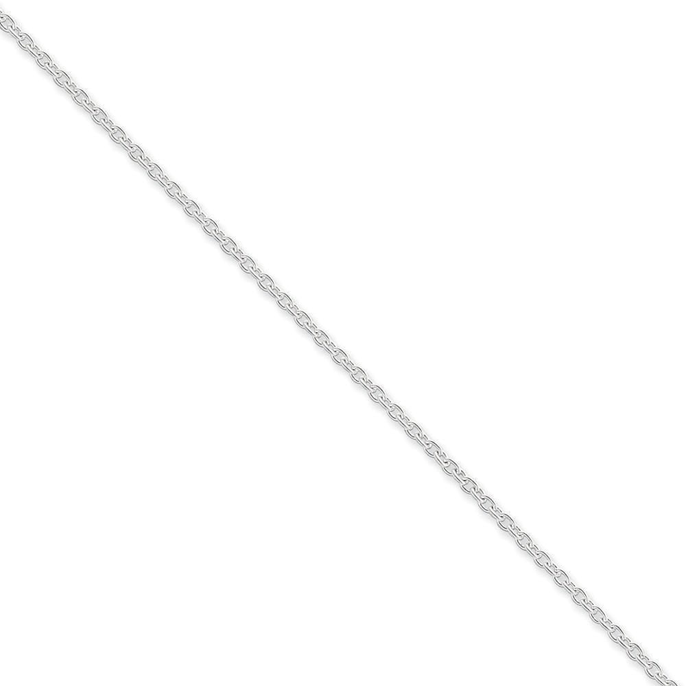 Sterling Silver Polished 1.95-mm Cable Chain