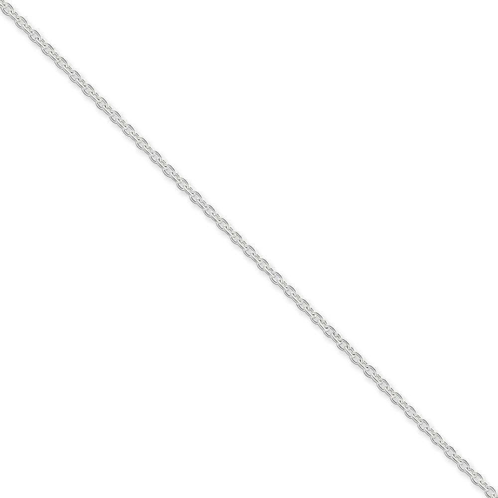 Sterling Silver Polished 2.25-mm Cable Chain