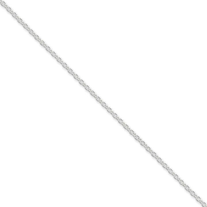 Sterling Silver Polished 2.25-mm Cable Chain