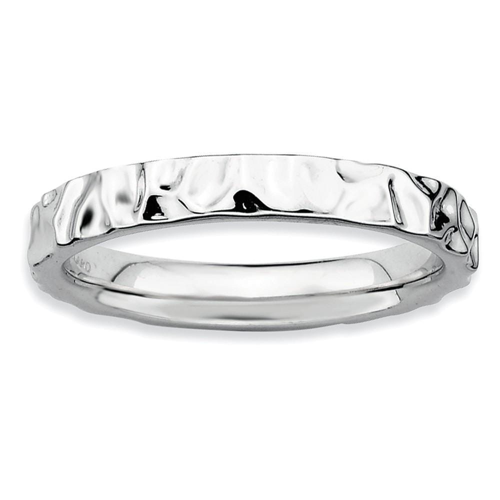 Sterling Silver Rhodium Ring