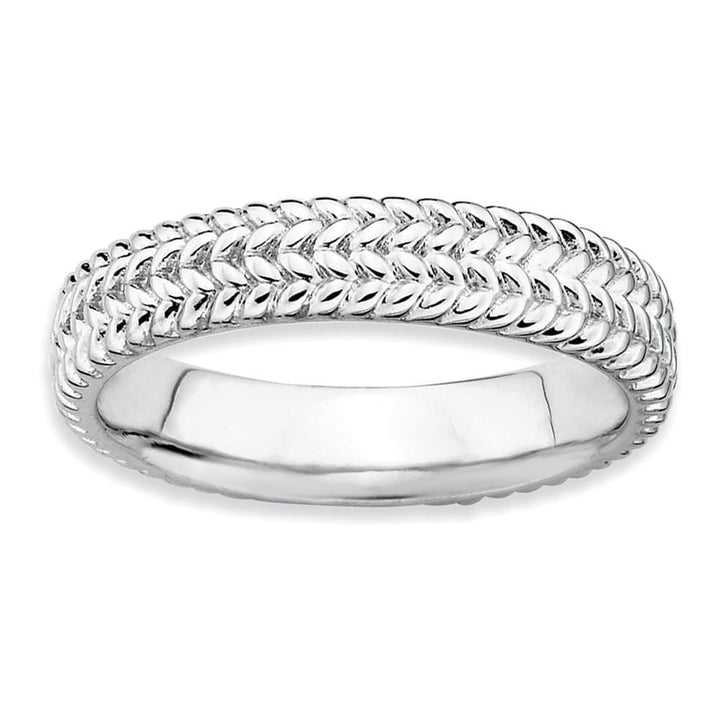 Sterling Silver Rhodium Ring