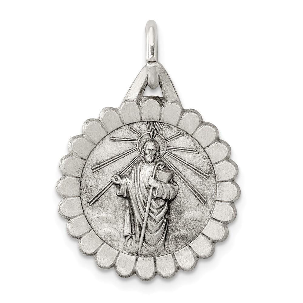 Sterling Silver Saint Jude Thaddeus Medal