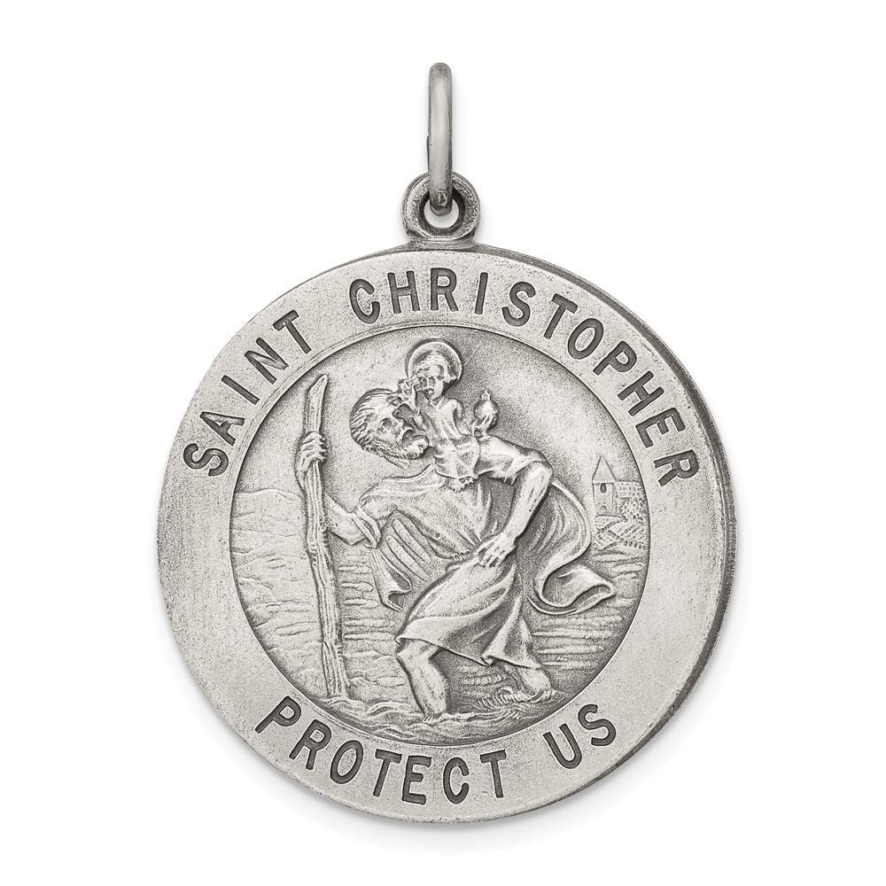 Sterling Silver St. Christopher Medal