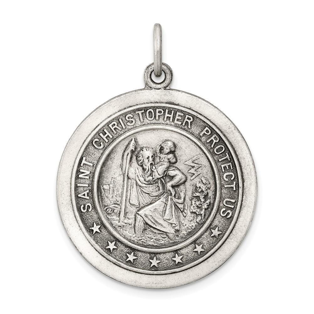 Sterling Silver St. Christopher Medal